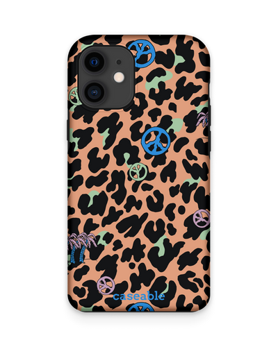 Leopard Peace Palms Premium Phone Case Apple iPhone 12 mini