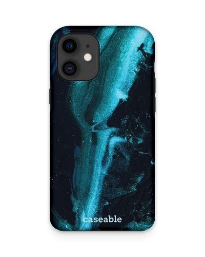 Deep Turquoise Sparkle Premium Phone Case Apple iPhone 12 mini