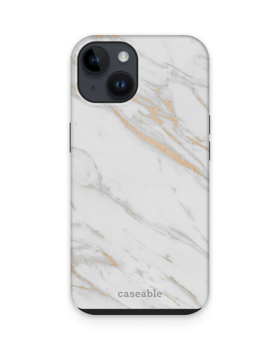 Gold Marble Elegance Premium Phone for Apple iPhone 15