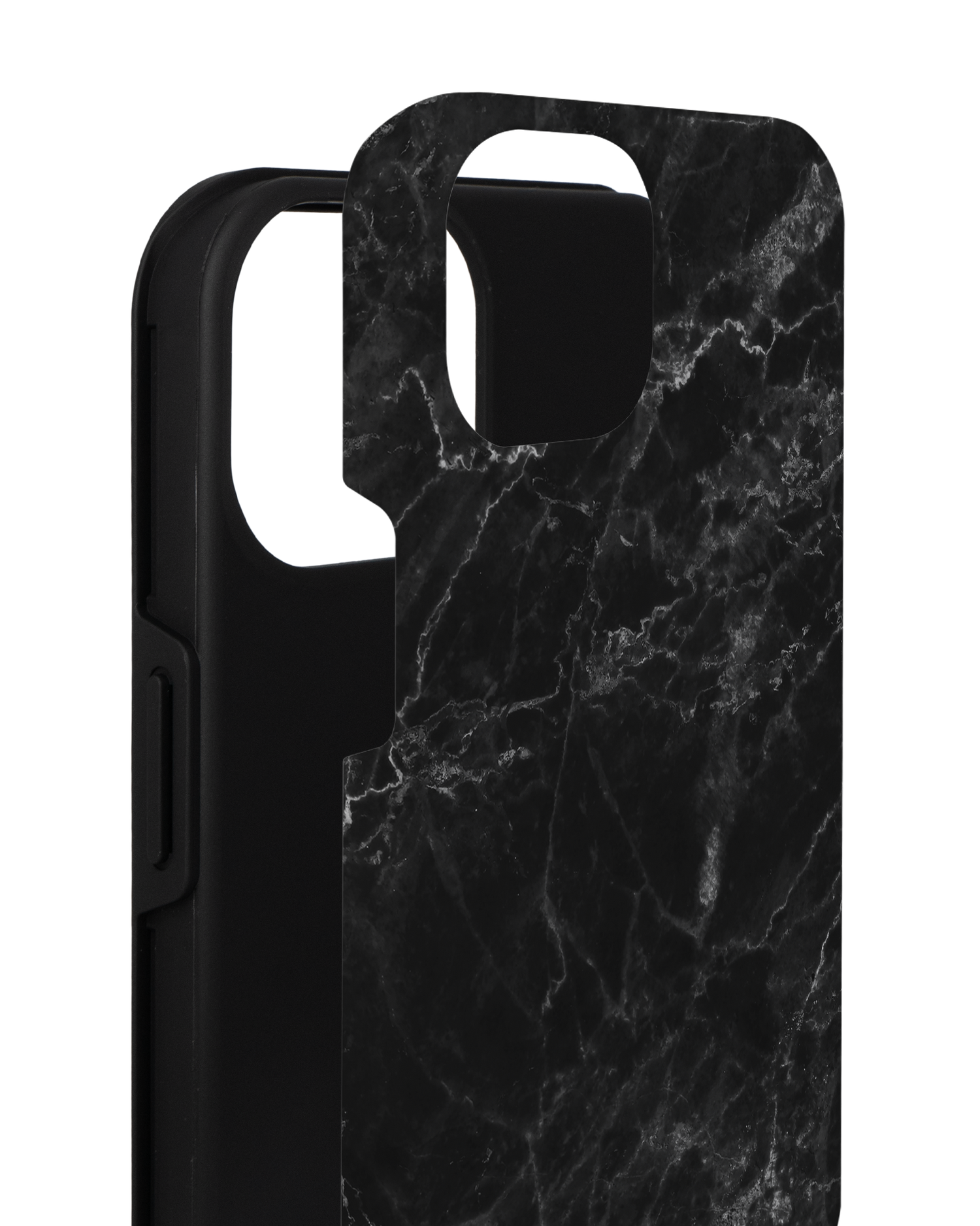 Midnight Marble Premium Phone for Apple iPhone 14 consisting of 2 parts