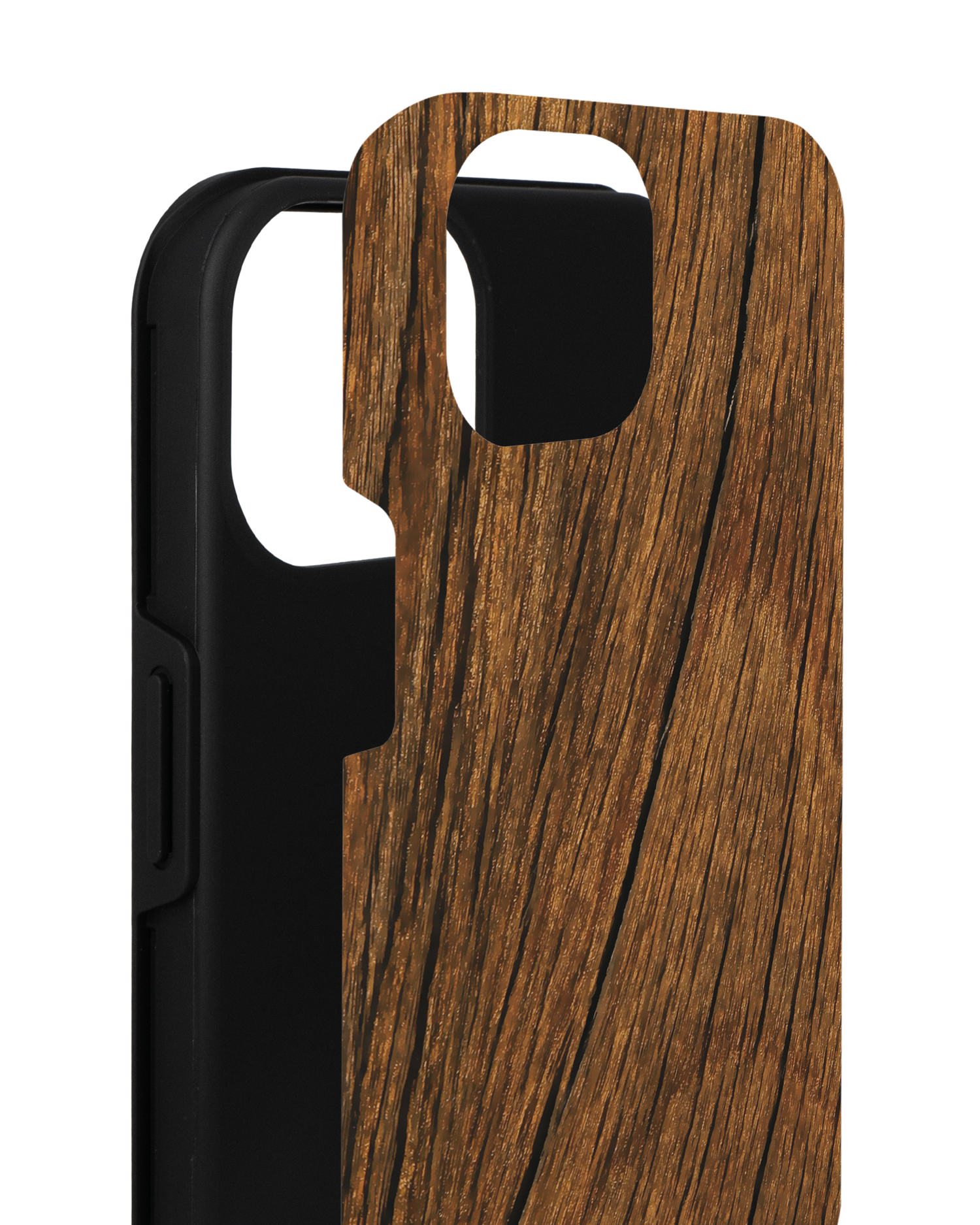 Wood Premium Phone for Apple iPhone 14 consisting of 2 parts