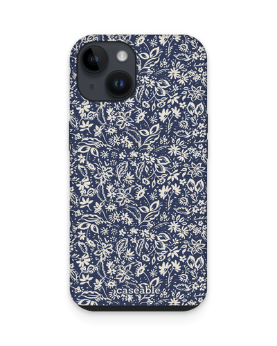 Ditsy Blue Paisley Premium Phone for Apple iPhone 14
