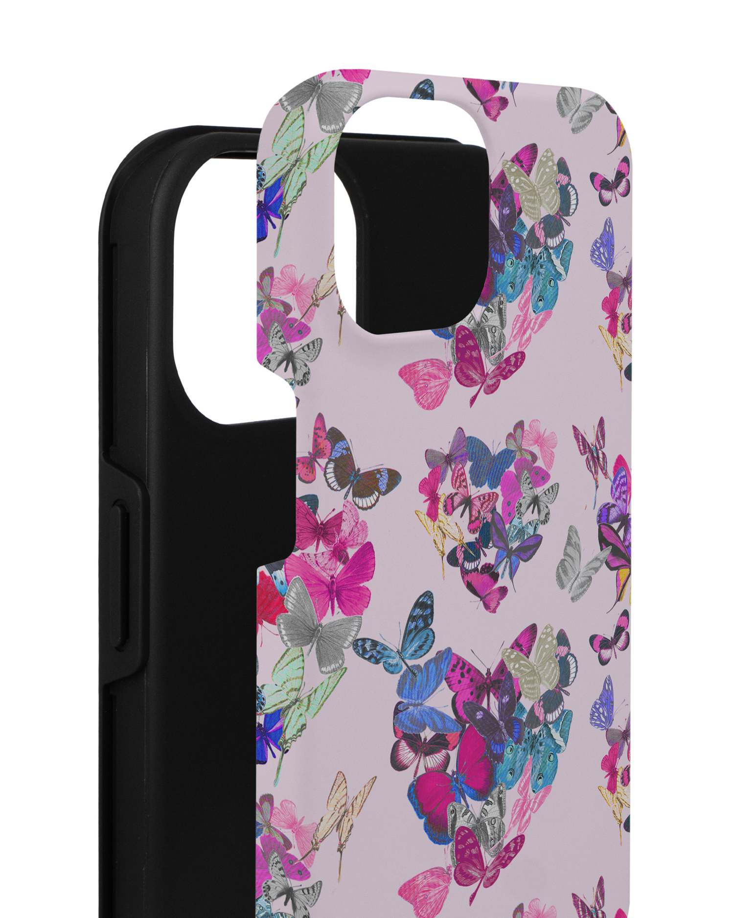Butterfly Love Premium Phone for Apple iPhone 14 consisting of 2 parts