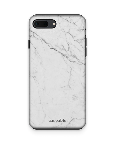 White Marble Premium Phone Case Apple iPhone 7 Plus, Apple iPhone 8 Plus