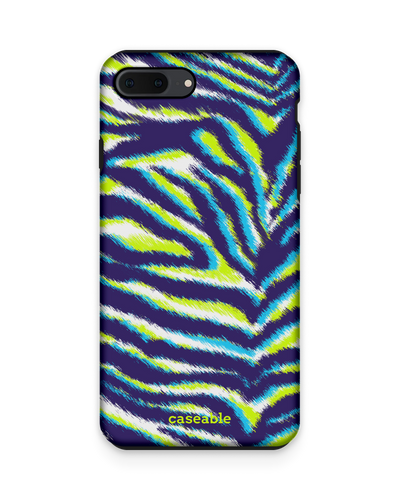 Neon Zebra Premium Phone Case Apple iPhone 7 Plus, Apple iPhone 8 Plus