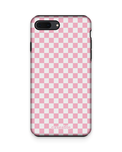 Pink Checkerboard Premium Phone Case Apple iPhone 7 Plus, Apple iPhone 8 Plus
