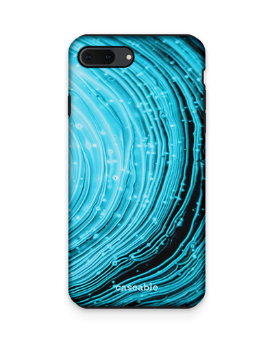 Turquoise Ripples Premium Phone Case Apple iPhone 7 Plus, Apple iPhone 8 Plus