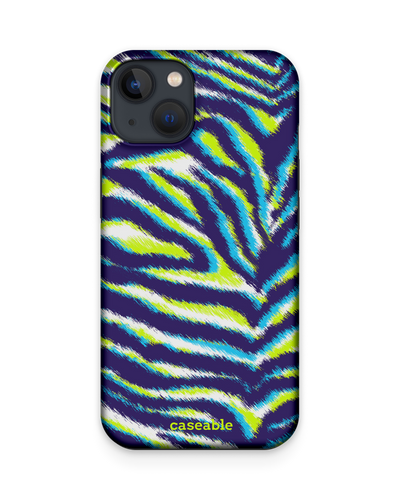 Neon Zebra Premium Phone Case Apple iPhone 13