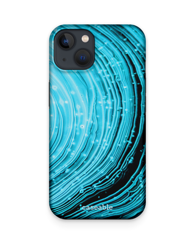 Turquoise Ripples Premium Phone Case Apple iPhone 13