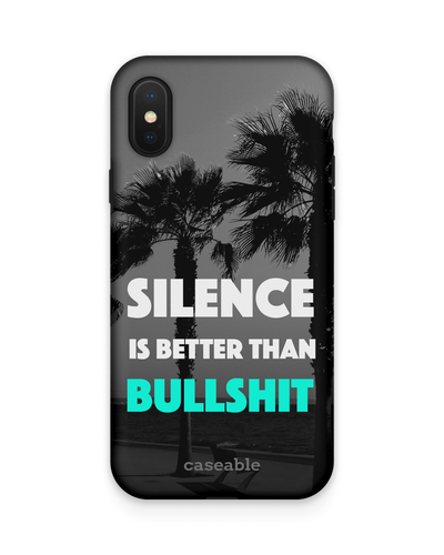 Silence is Better Premium Phone Case Apple iPhone X, Apple iPhone XS
