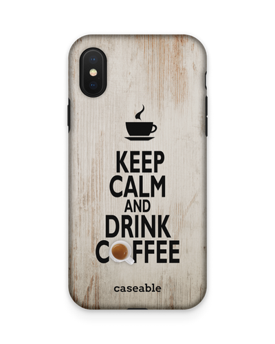 Drink Coffee Premium Phone Case Apple iPhone X, Apple iPhone XS