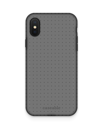 Dot Grid Grey Premium Phone Case Apple iPhone X, Apple iPhone XS