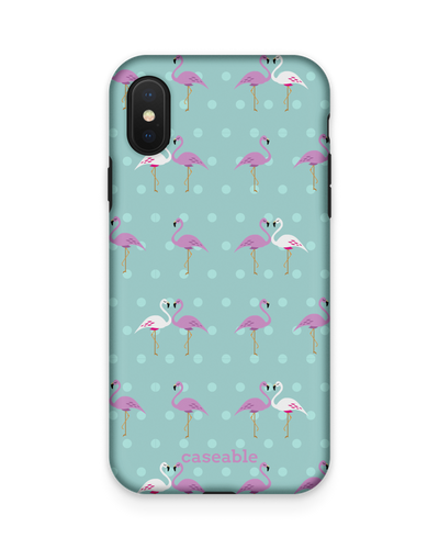 Two Flamingos Premium Phone Case Apple iPhone X, Apple iPhone XS