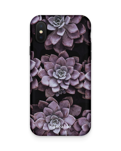 Purple Succulents Premium Phone Case Apple iPhone X, Apple iPhone XS