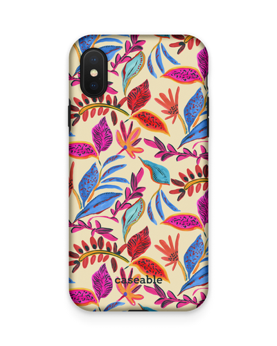 Painterly Spring Leaves Premium Phone Case Apple iPhone X, Apple iPhone XS
