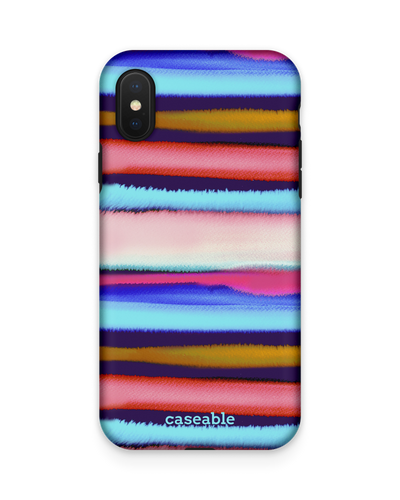 Watercolor Stripes Premium Phone Case Apple iPhone X, Apple iPhone XS