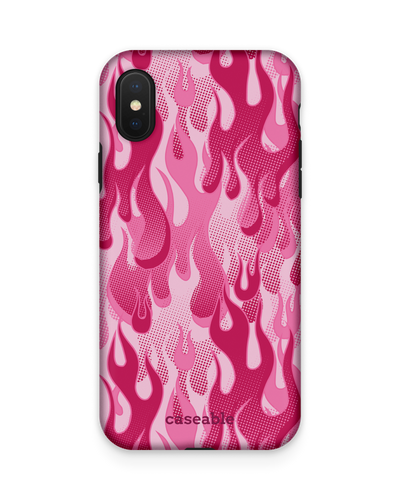 Pink Flames Premium Phone Case Apple iPhone X, Apple iPhone XS