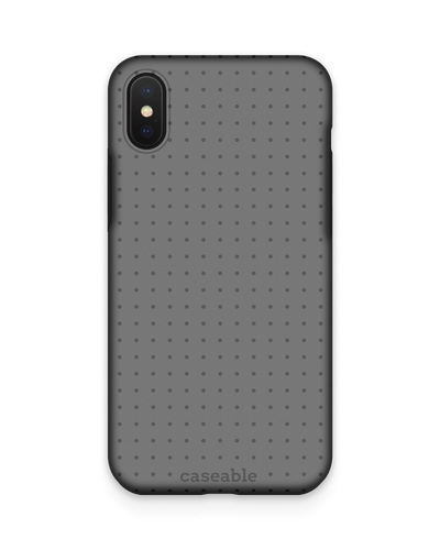 Dot Grid Grey Premium Phone Case Apple iPhone XS Max