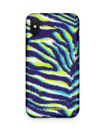 Neon Zebra Premium Phone Case Apple iPhone XS Max