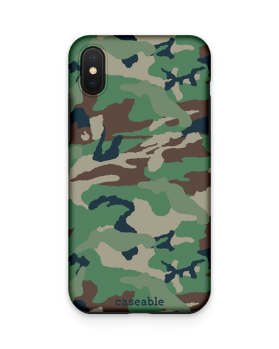 Green and Brown Camo Premium Phone Case Apple iPhone XS Max