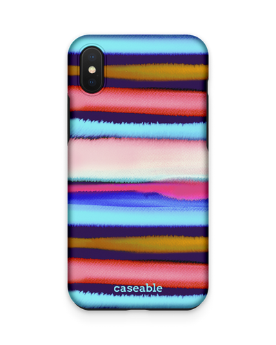 Watercolor Stripes Premium Phone Case Apple iPhone XS Max