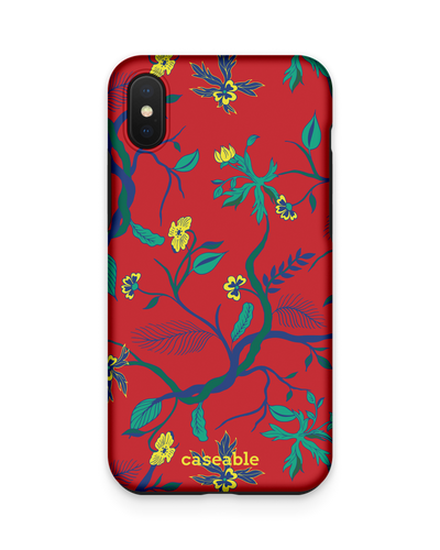 Ultra Red Floral Premium Phone Case Apple iPhone XS Max
