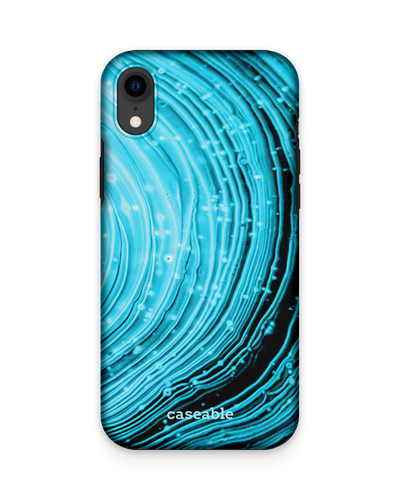 Turquoise Ripples Premium Phone Case Apple iPhone XR