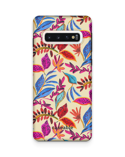 Painterly Spring Leaves Premium Phone Case Samsung Galaxy S10