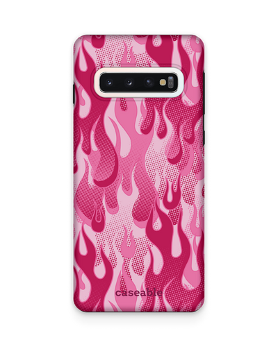 Pink Flames Premium Phone Case Samsung Galaxy S10