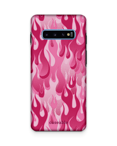 Pink Flames Premium Phone Case Samsung Galaxy S10 Plus