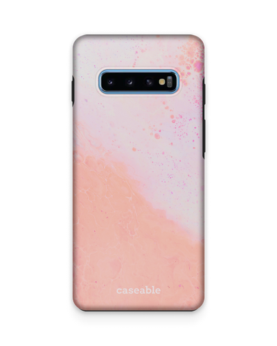 Peaches & Cream Marble Premium Phone Case Samsung Galaxy S10 Plus