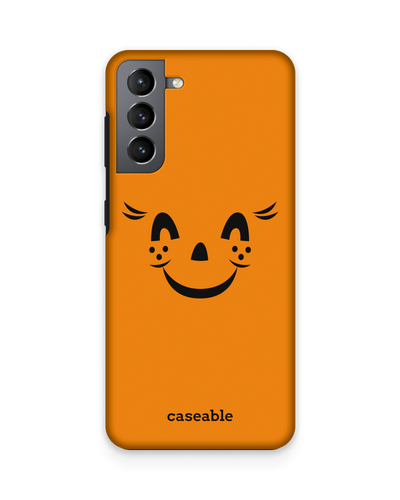 Pumpkin Smiles Premium Phone Case Samsung Galaxy S21