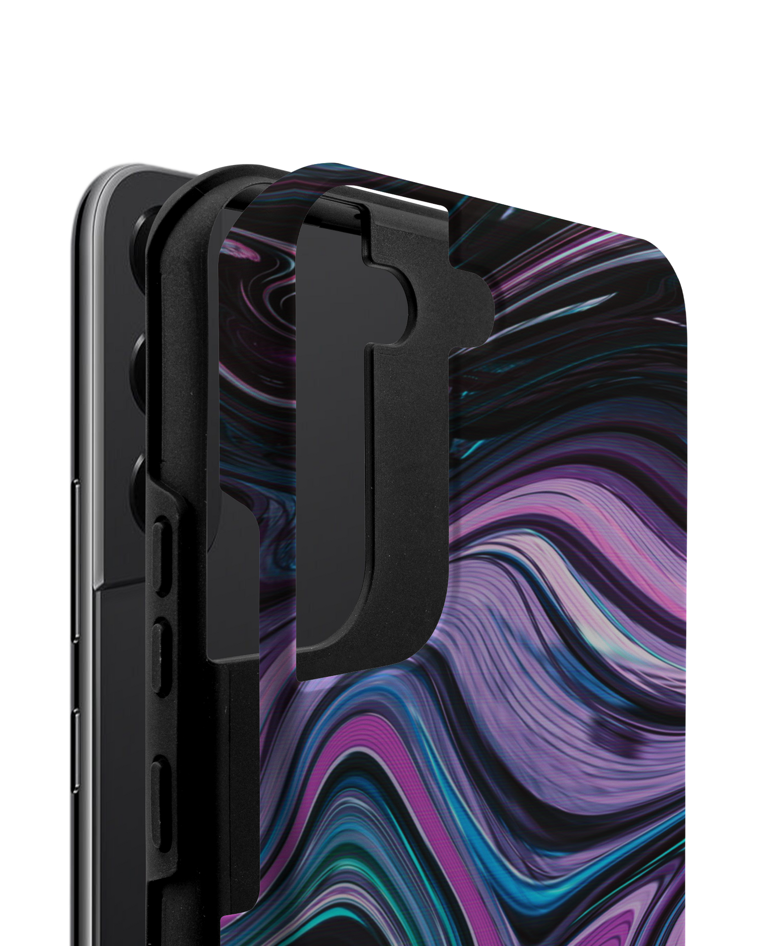 Digital Swirl Premium Phone Case Samsung Galaxy S22 5G consisting of 2 parts