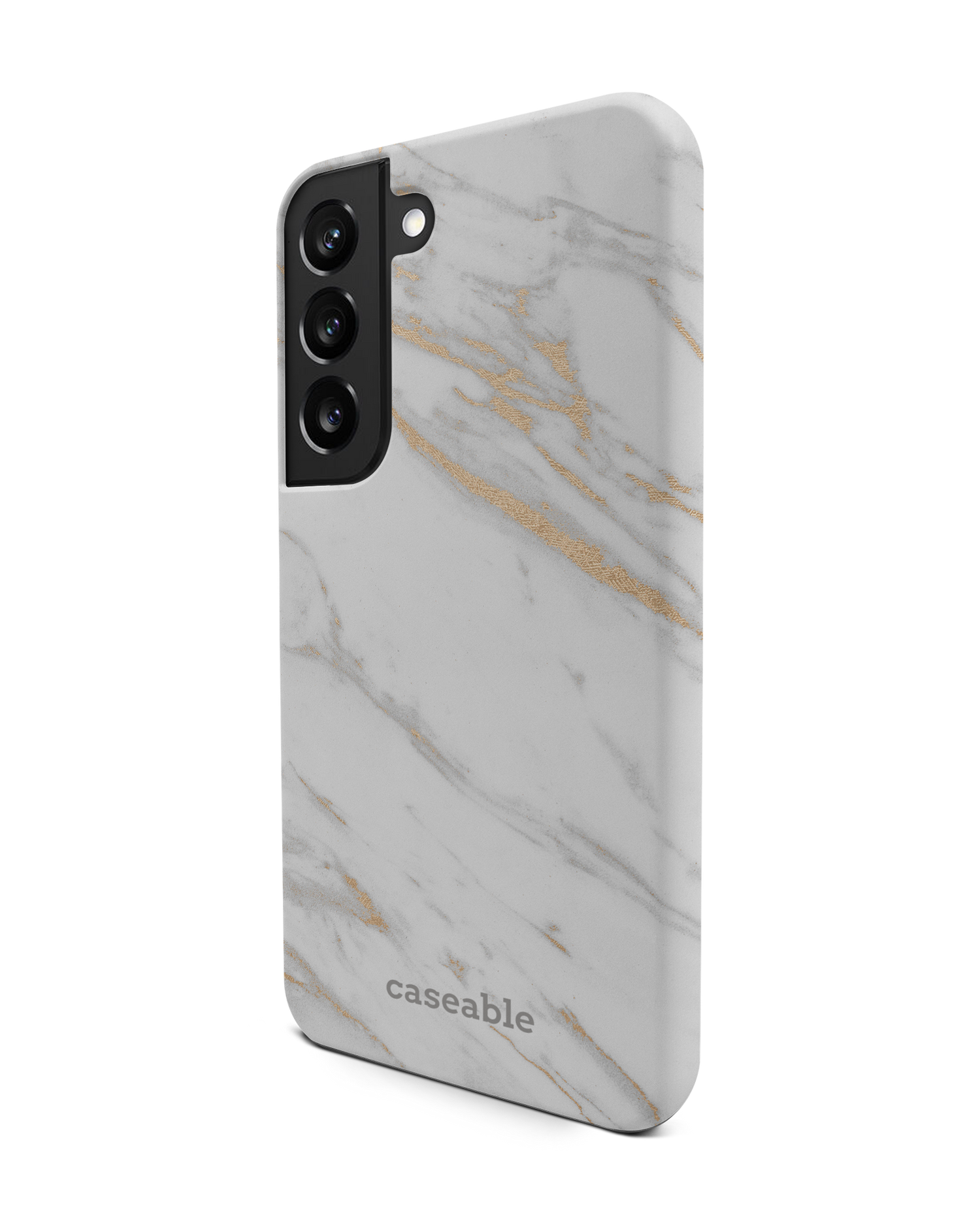 Gold Marble Elegance Premium Phone Case Samsung Galaxy S22 5G: View from the right side