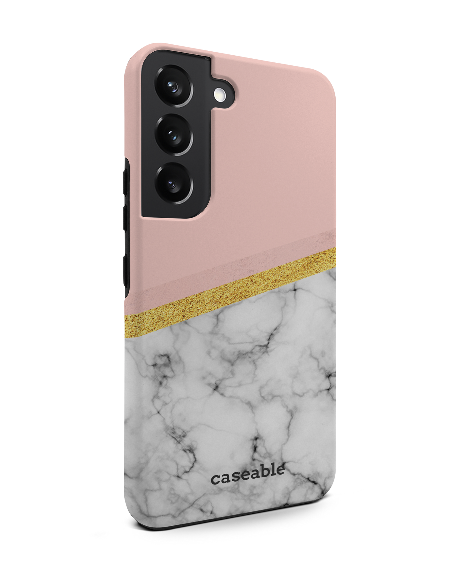 Marble Slice Premium Phone Case Samsung Galaxy S22 5G: View from the left side