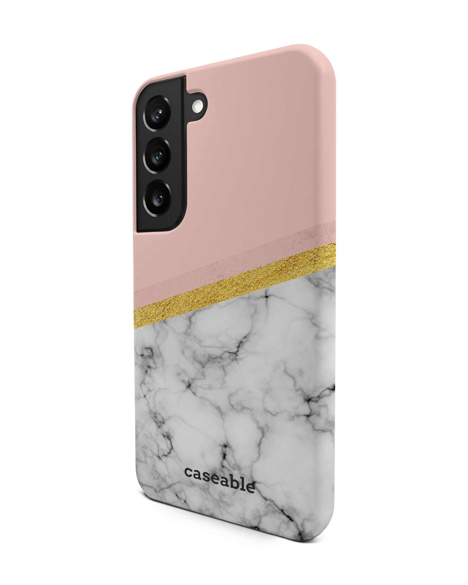 Marble Slice Premium Phone Case Samsung Galaxy S22 5G: View from the right side