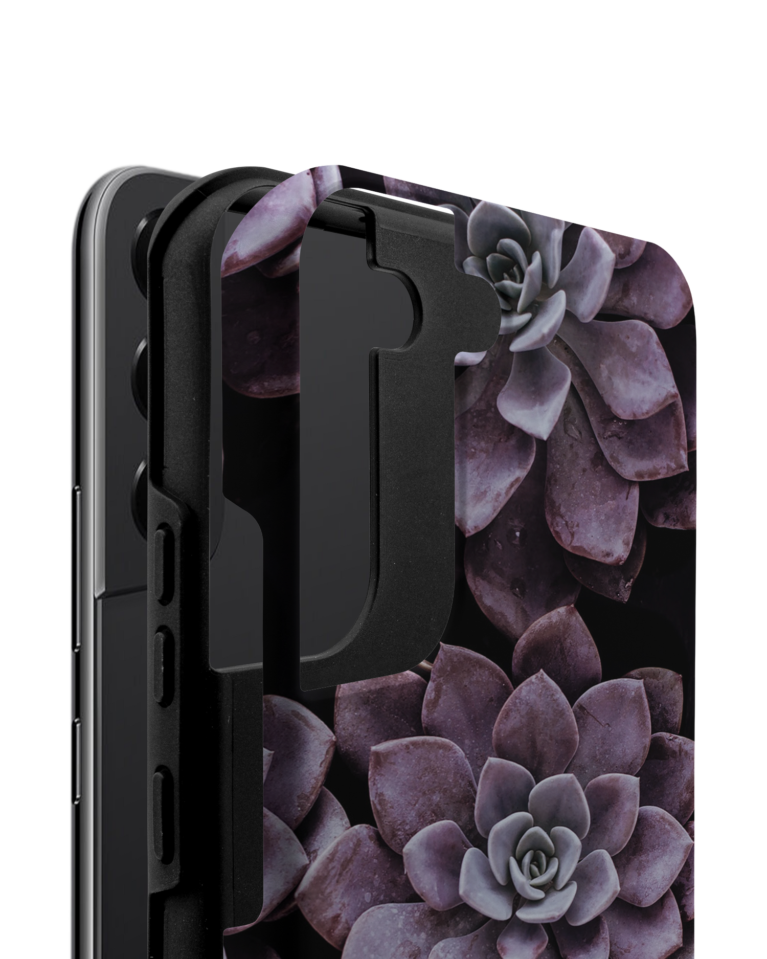 Purple Succulents Premium Phone Case Samsung Galaxy S22 5G consisting of 2 parts