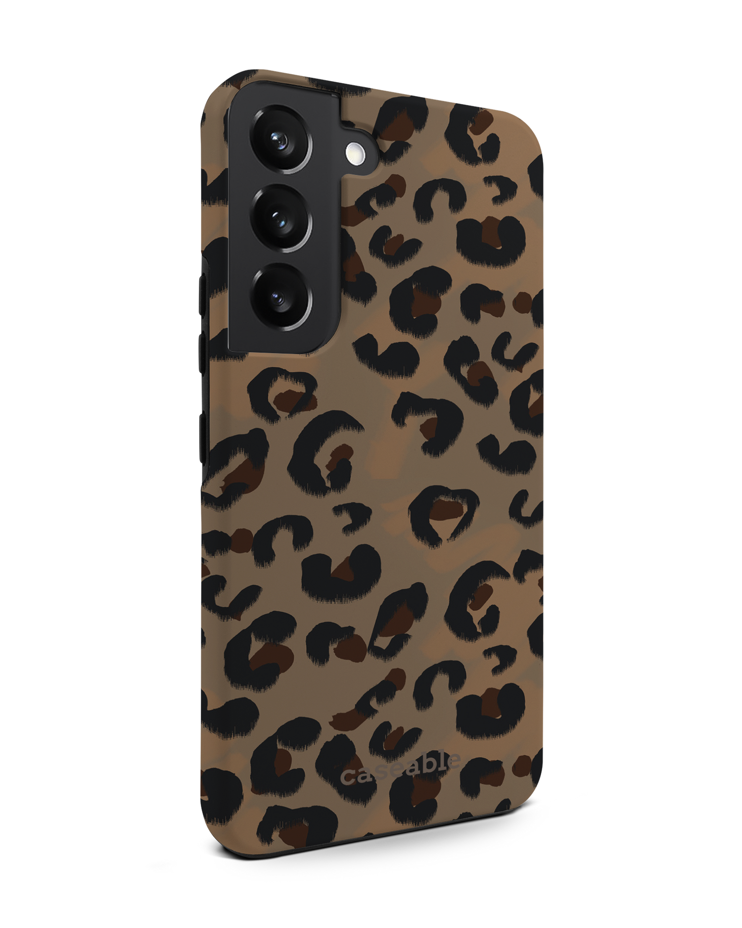 Leopard Repeat Premium Phone Case Samsung Galaxy S22 5G: View from the left side