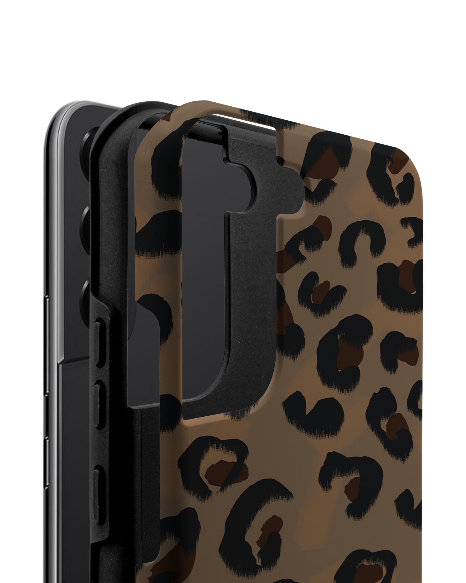 Leopard Repeat Premium Phone Case Samsung Galaxy S22 5G consisting of 2 parts
