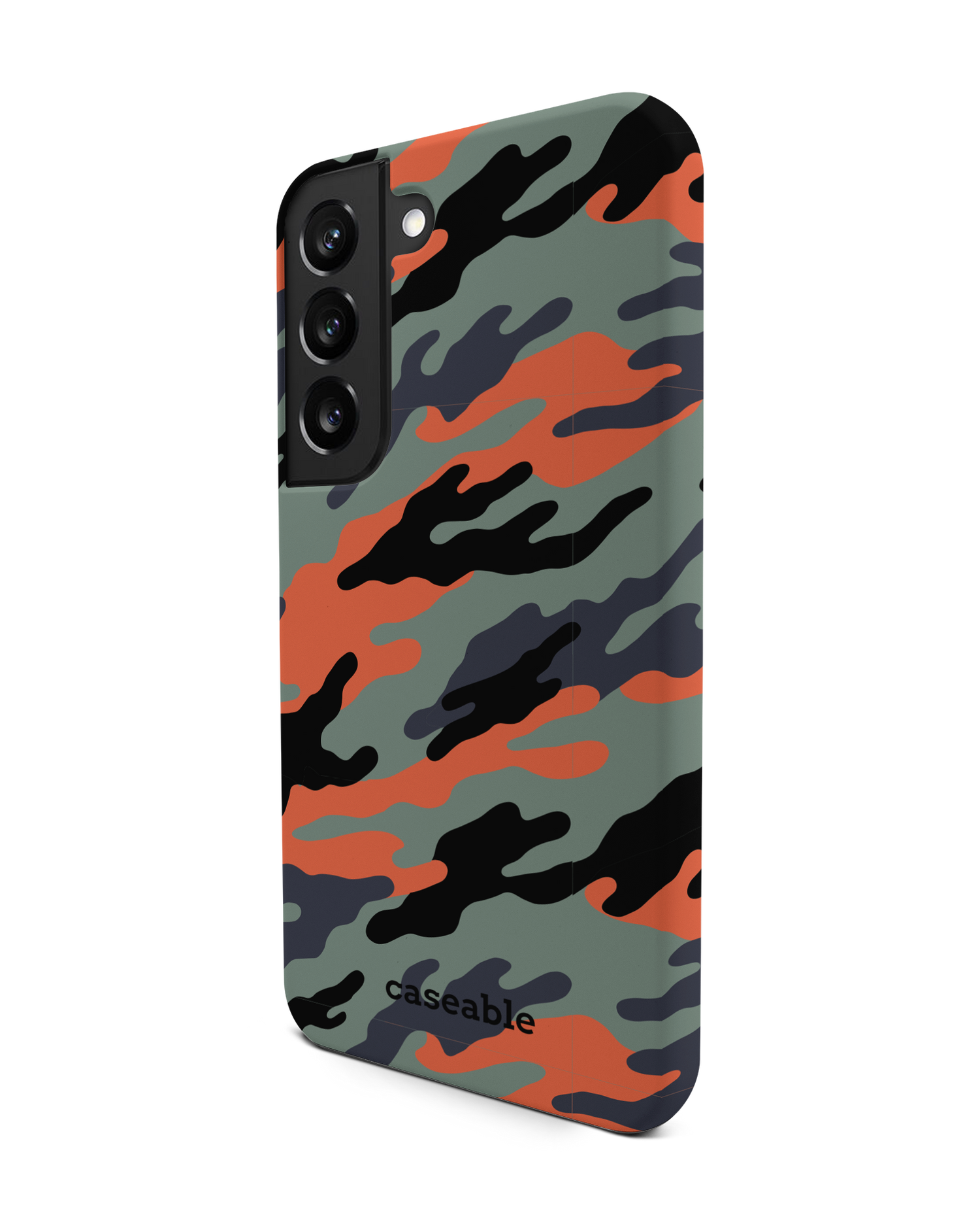 Camo Sunset Premium Phone Case Samsung Galaxy S22 5G: View from the right side