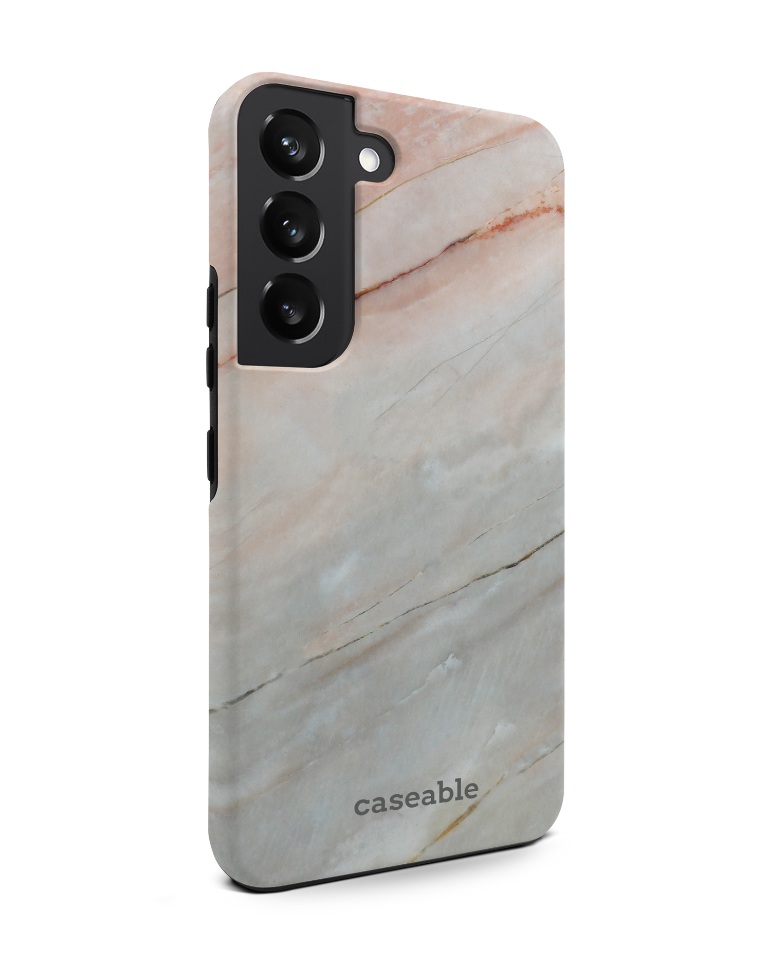 Mother of Pearl Marble Premium Phone Case Samsung Galaxy S22 5G: View from the left side