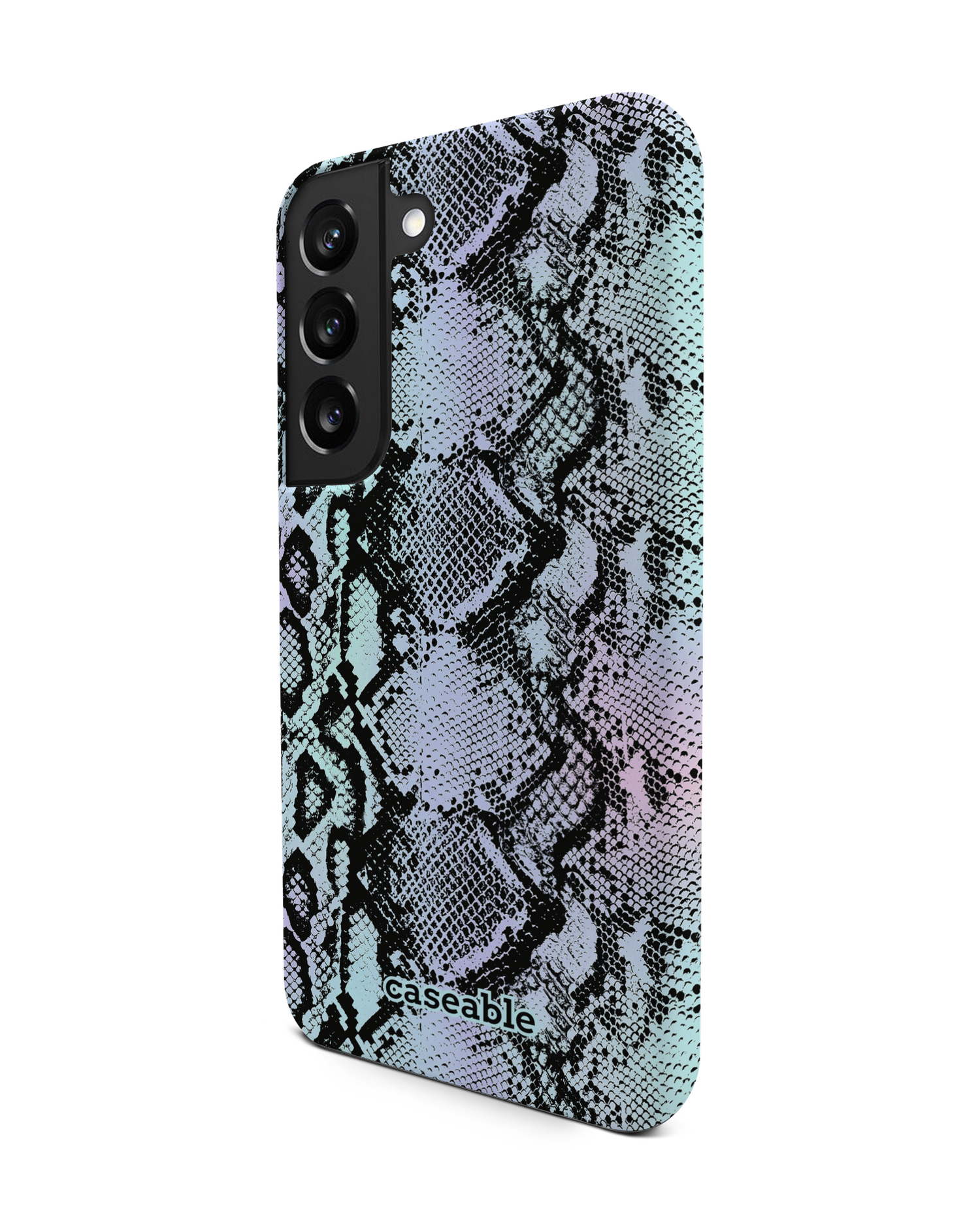 Groovy Snakeskin Premium Phone Case Samsung Galaxy S22 5G: View from the right side
