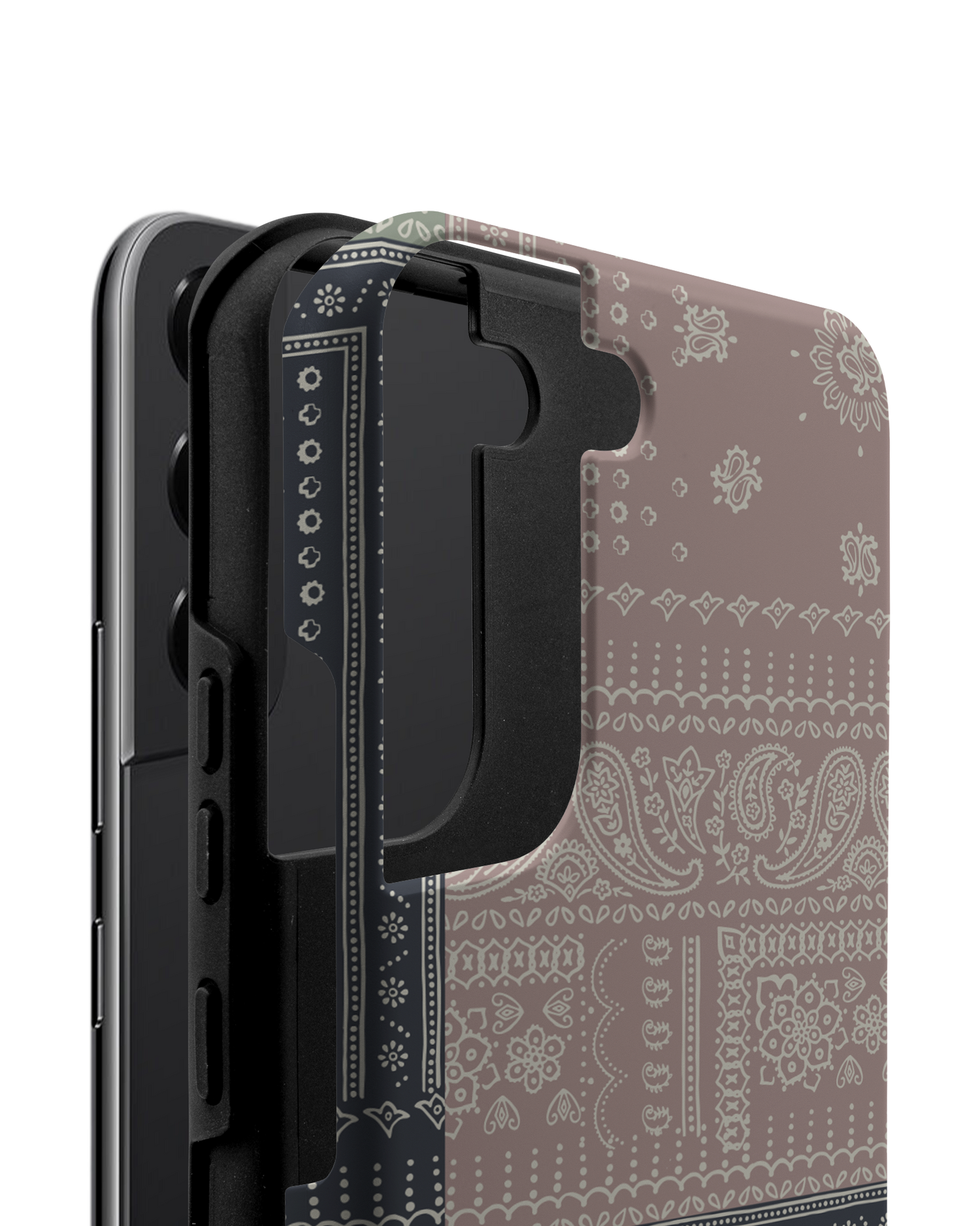 Bandana Patchwork Premium Phone Case Samsung Galaxy S22 5G consisting of 2 parts