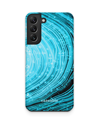 Turquoise Ripples Premium Phone Case Samsung Galaxy S22 5G