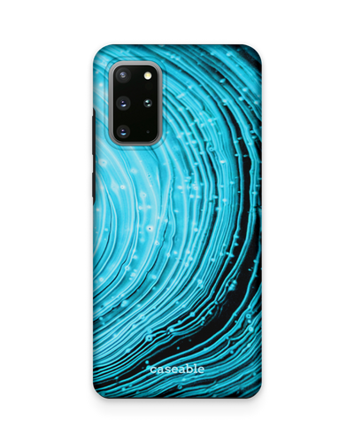 Turquoise Ripples Premium Phone Case Samsung Galaxy S20 Plus
