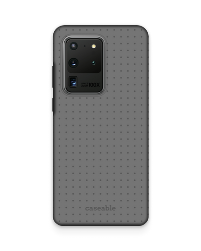 Dot Grid Grey Premium Phone Case Samsung Galaxy S20 Ultra