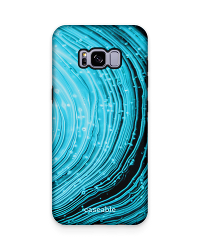 Turquoise Ripples Premium Phone Case Samsung Galaxy S8 Plus