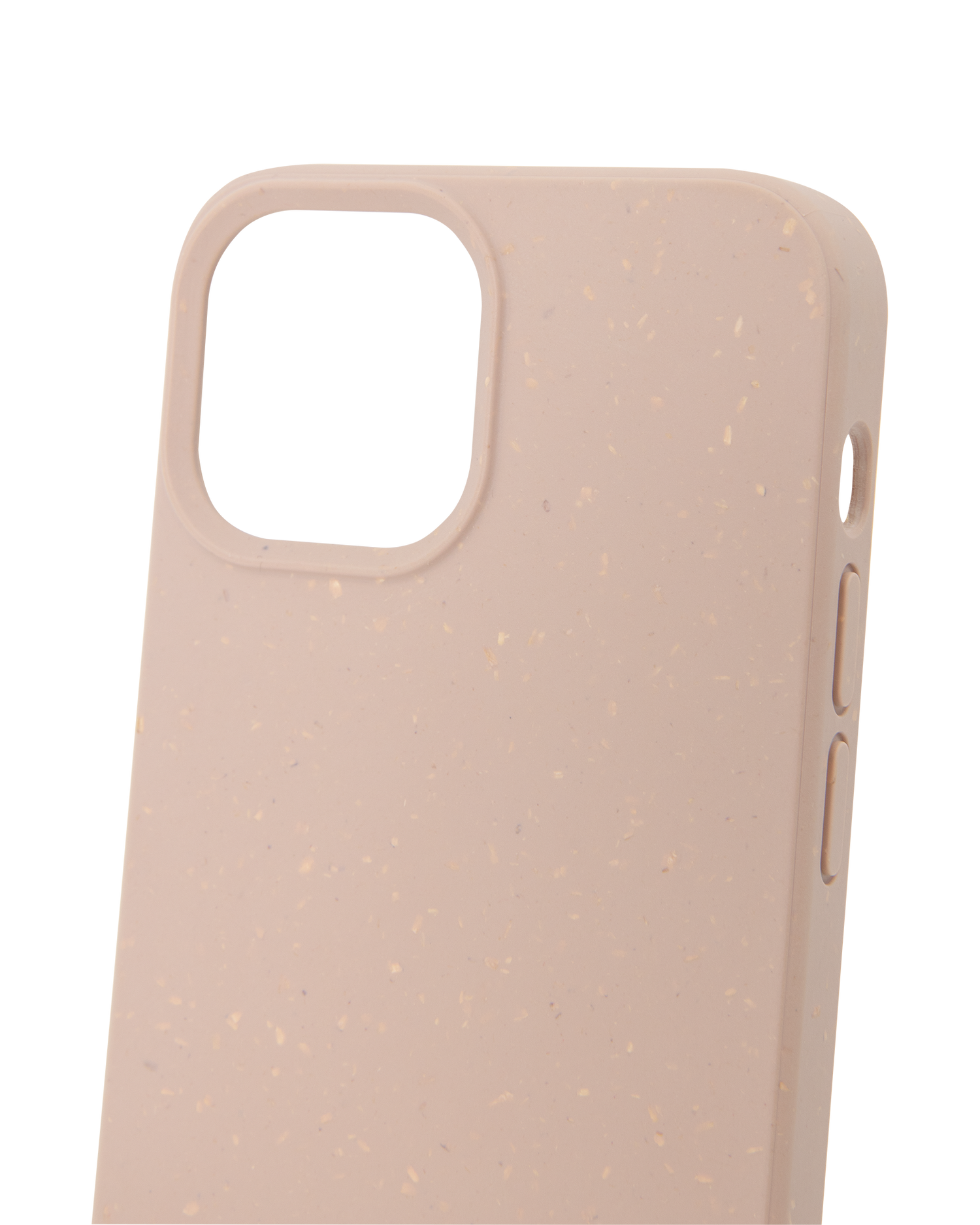 Sand Pink Eco-Friendly Phone Case for Apple iPhone 13 mini: Details outside