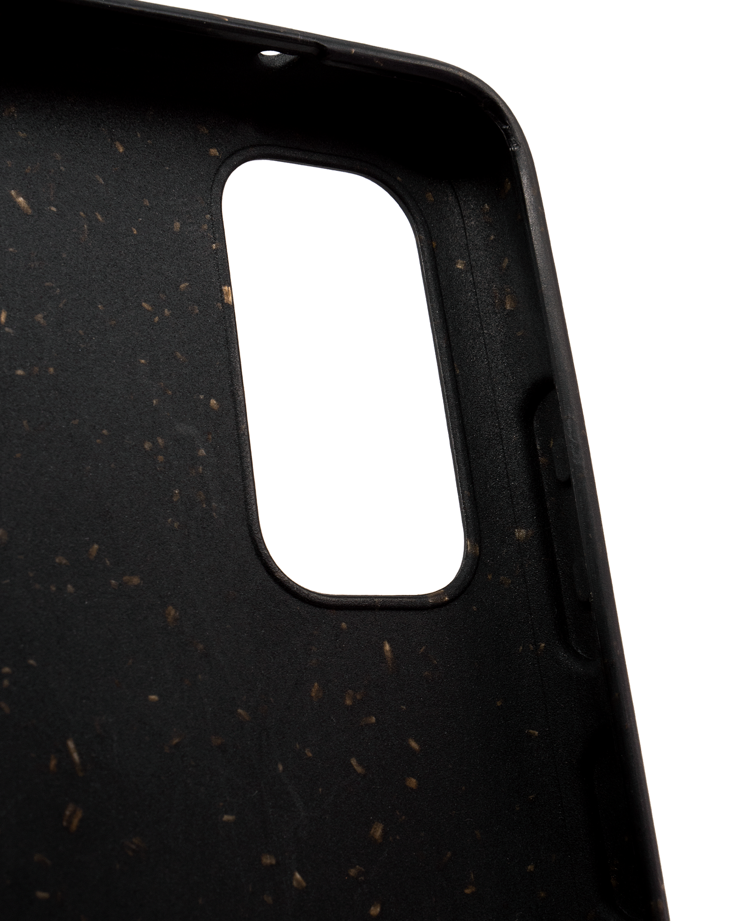 Black Eco-Friendly Phone Case for Samsung Galaxy S20: Details outside