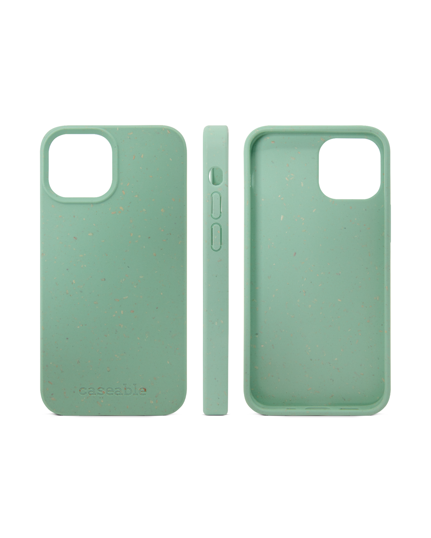 Light Green Eco-Friendly Phone Case for Apple iPhone 12 mini: Side Views